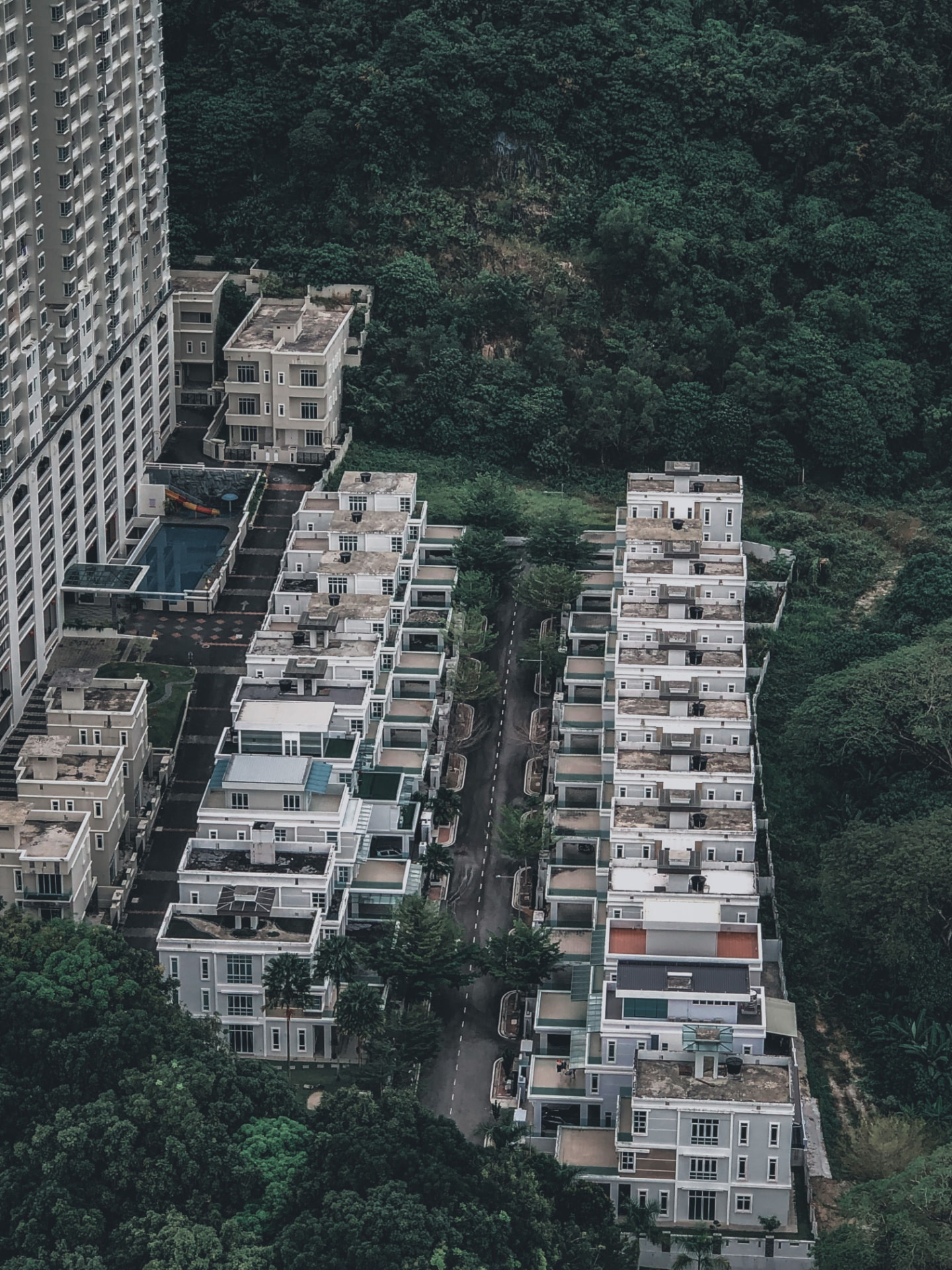 Residential development viewed from above